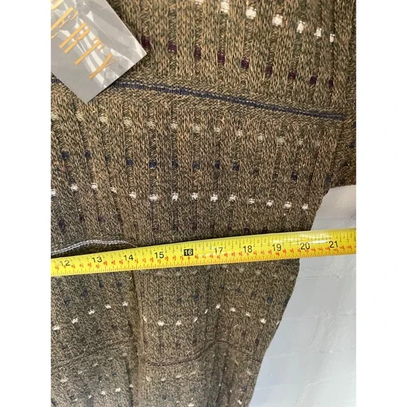 Vintage 90s Liberty Sweaters NWT Men's Small Loden Green Knit Polo Made in USA - Picture 8 of 8